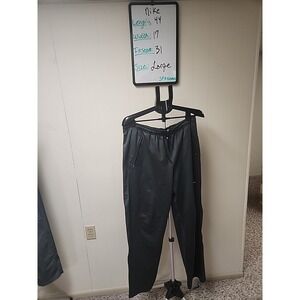 Nike Running Dri-fit Men's Size Medium Dark Gray Joggers Stretch Track Pants Zip